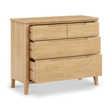 Camdale Oak 4 Drawer Wide Chest from Roseland Furniture