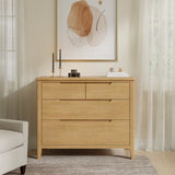 Camdale Oak 4 Drawer Wide Chest from Roseland Furniture
