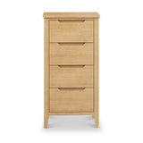 Camdale Oak 4 Drawer Tall Boy Chest from Roseland Furniture