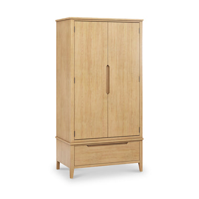 Camdale Oak Double Wardrobe with Drawer