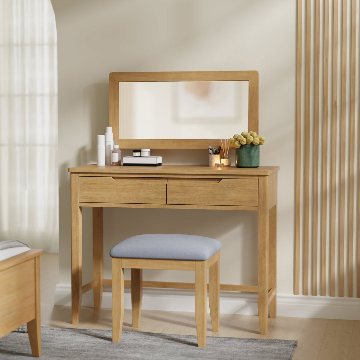 Camdale Oak Dressing Table Mirror from Roseland Furniture