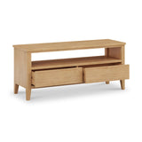 Durham Oak Wide 115cm TV Unit from Roseland Furniture