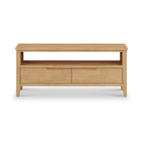 Durham Oak Wide 115cm TV Unit from Roseland Furniture