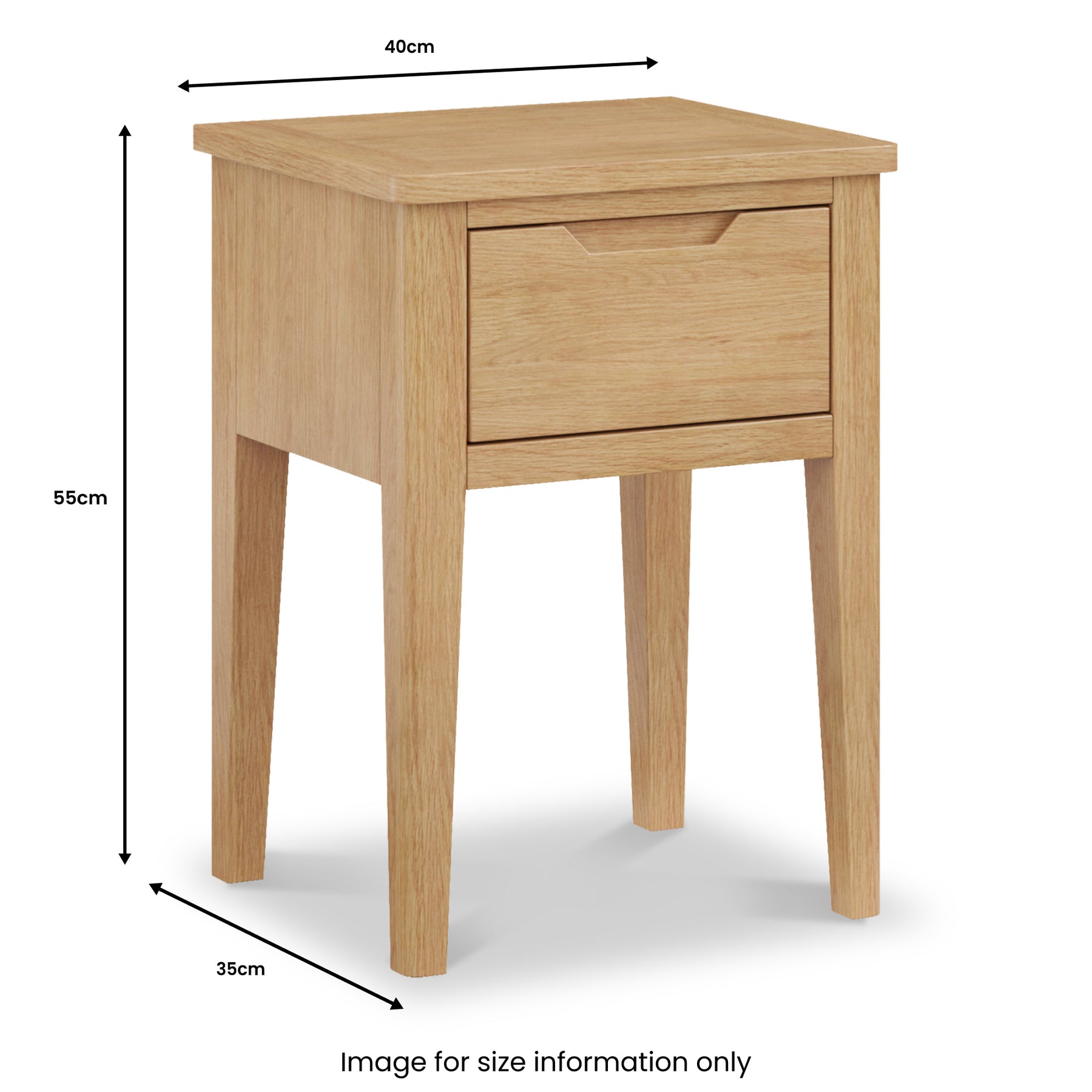 Durham Oak Side Table from Roseland Furniture