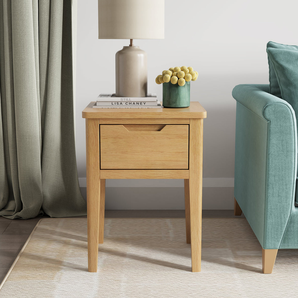 Durham Oak Side Table from Roseland Furniture