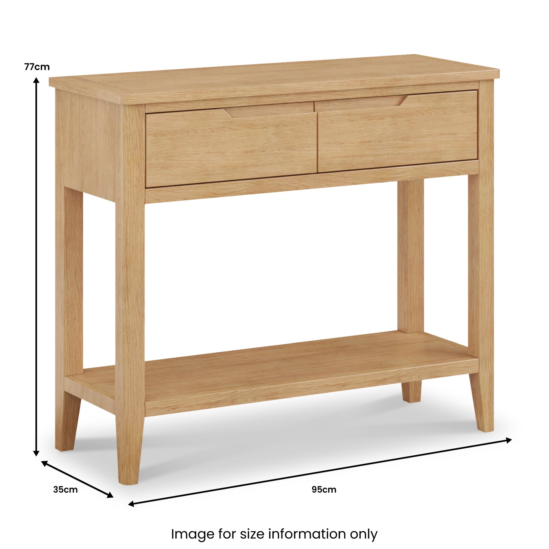 Durham Oak Console Table from Roseland Furniture