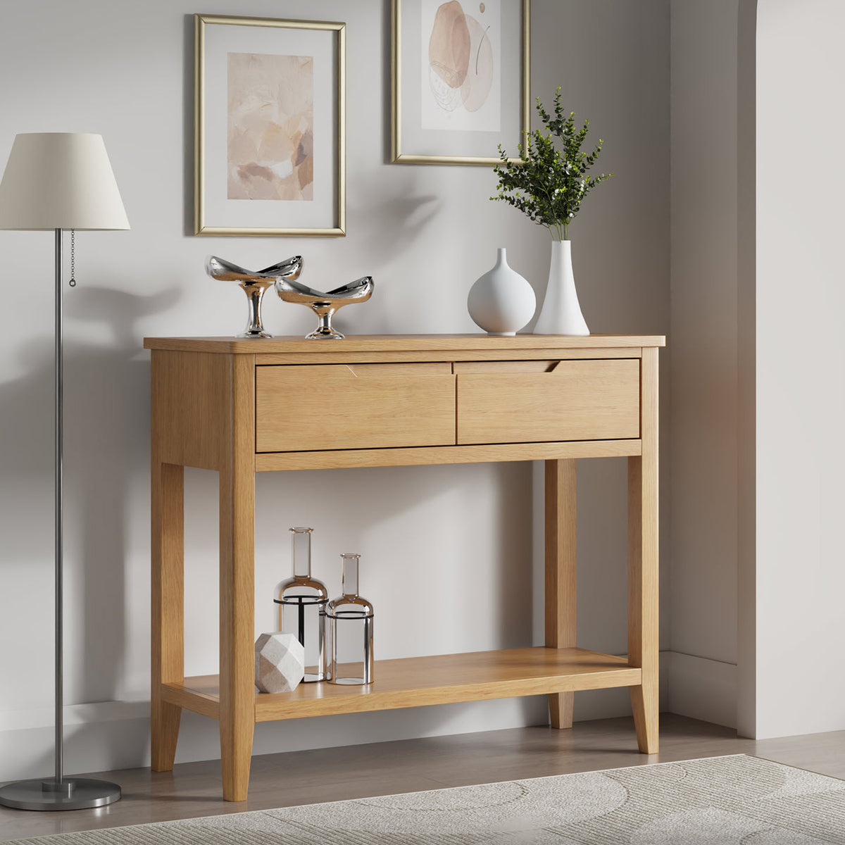 Durham Oak Console Table from Roseland Furniture