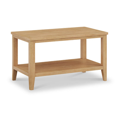 Durham Oak Coffee Table with Shelf