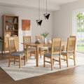 Durham Oak 140 180cm Ext Dining Table from Roseland Furniture