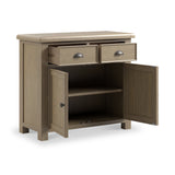 Taunton Smoked Oak Mini Sideboard 80cm from Roseland Furniture