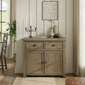Taunton Smoked Oak Mini Sideboard 80cm from Roseland Furniture