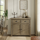 Taunton Smoked Oak Mini Sideboard 80cm from Roseland Furniture