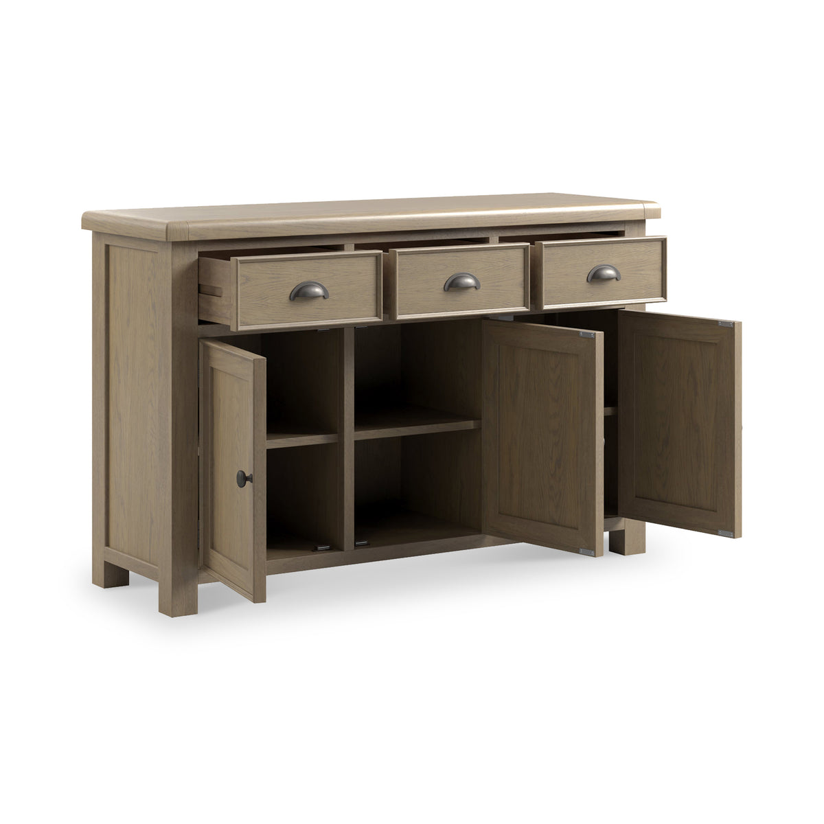 Taunton Smoked Oak Large Sideboard from Roseland Furniture