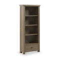 Taunton Smoked Oak Large Display Bookcase from Roseland Furniture