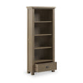 Taunton Smoked Oak Large Display Bookcase from Roseland Furniture