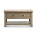 Taunton Smoked Oak Coffee Table w Drawer from Roseland Furniture