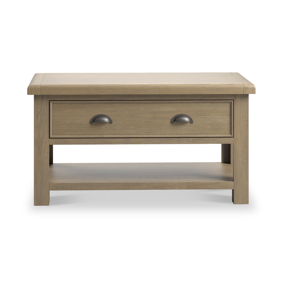 Taunton Smoked Oak Coffee Table w Drawer from Roseland Furniture