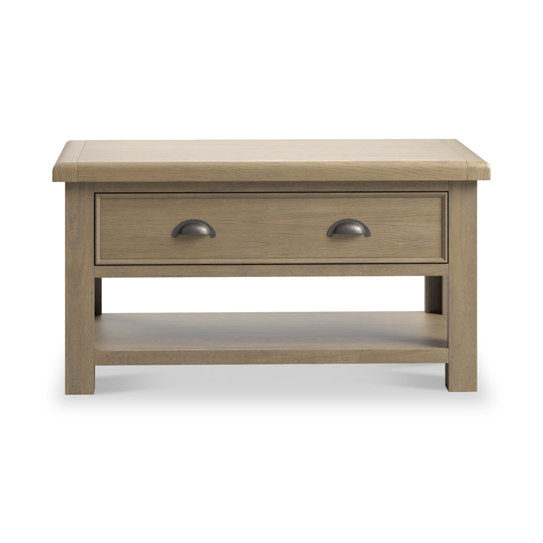 Taunton Smoked Oak Coffee Table w Drawer from Roseland Furniture