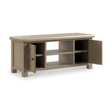 Taunton Smoked Oak 115cm Wide TV Unit from Roseland Furniture