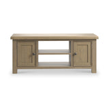 Taunton Smoked Oak 115cm Wide TV Unit from Roseland Furniture