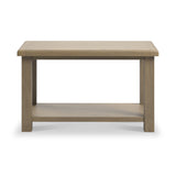 Taunton Smoked Oak Coffee Table With Shelf from Roseland Furniture