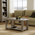 Taunton Smoked Oak Coffee Table With Shelf from Roseland Furniture