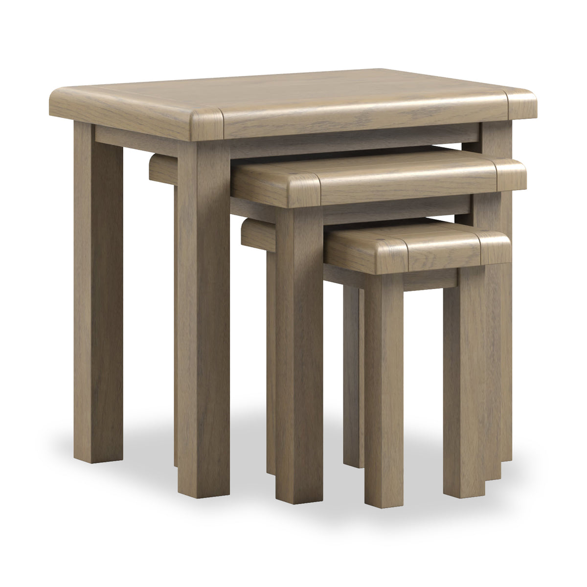 Taunton Smoked Oak Nest of 3 Tables from Roseland Furniture