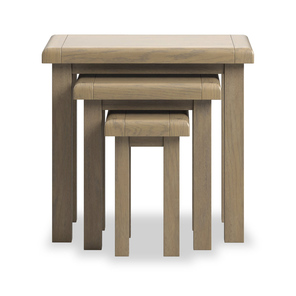 Taunton Smoked Oak Nest of 3 Tables from Roseland Furniture