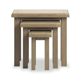 Taunton Smoked Oak Nest of 3 Tables from Roseland Furniture