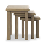 Taunton Smoked Oak Nest of 3 Tables from Roseland Furniture