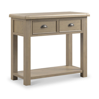 Taunton Smoked Oak 2 Drawer Console Table