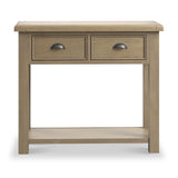 Taunton Smoked Oak 2 Drawer Console Table from Roseland Furniture