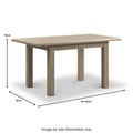 Taunton Smoked Oak 110 150 cm Ext Dining Table from Roseland Furniture