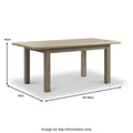 Taunton Smoked Oak 140 180cm Ext Dining Table from Roseland Furniture