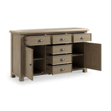 Taunton Smoked Oak Extra Large Sideboard from Roseland Furniture