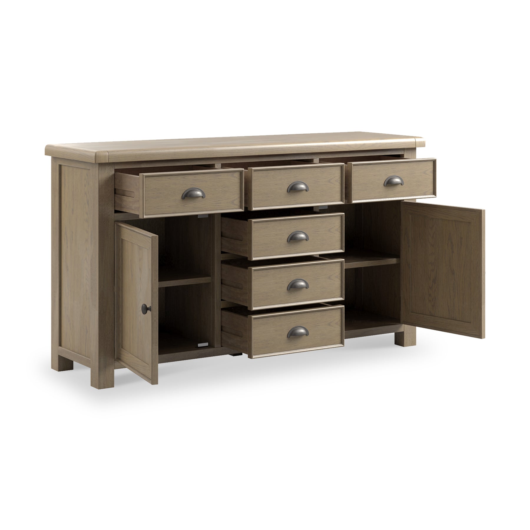 Taunton Smoked Oak Extra Large Sideboard from Roseland Furniture