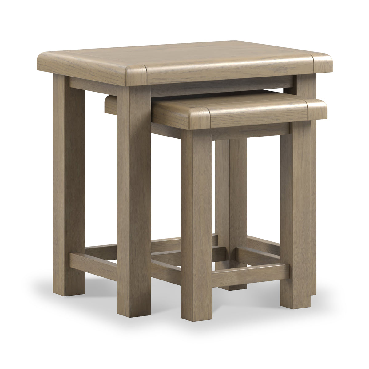 Taunton Smoked Oak Nest 2 Tables from Roseland Furniture