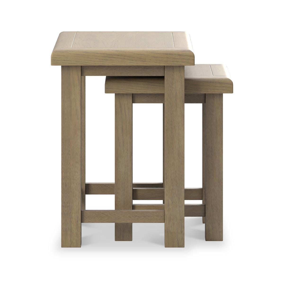 Taunton Smoked Oak Nest 2 Tables from Roseland Furniture