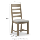 Taunton Smoked Oak Dining Chair from Roseland Furniture