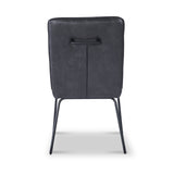 Mawby Faux Leather Dining Chair Black from Roseland Furniture