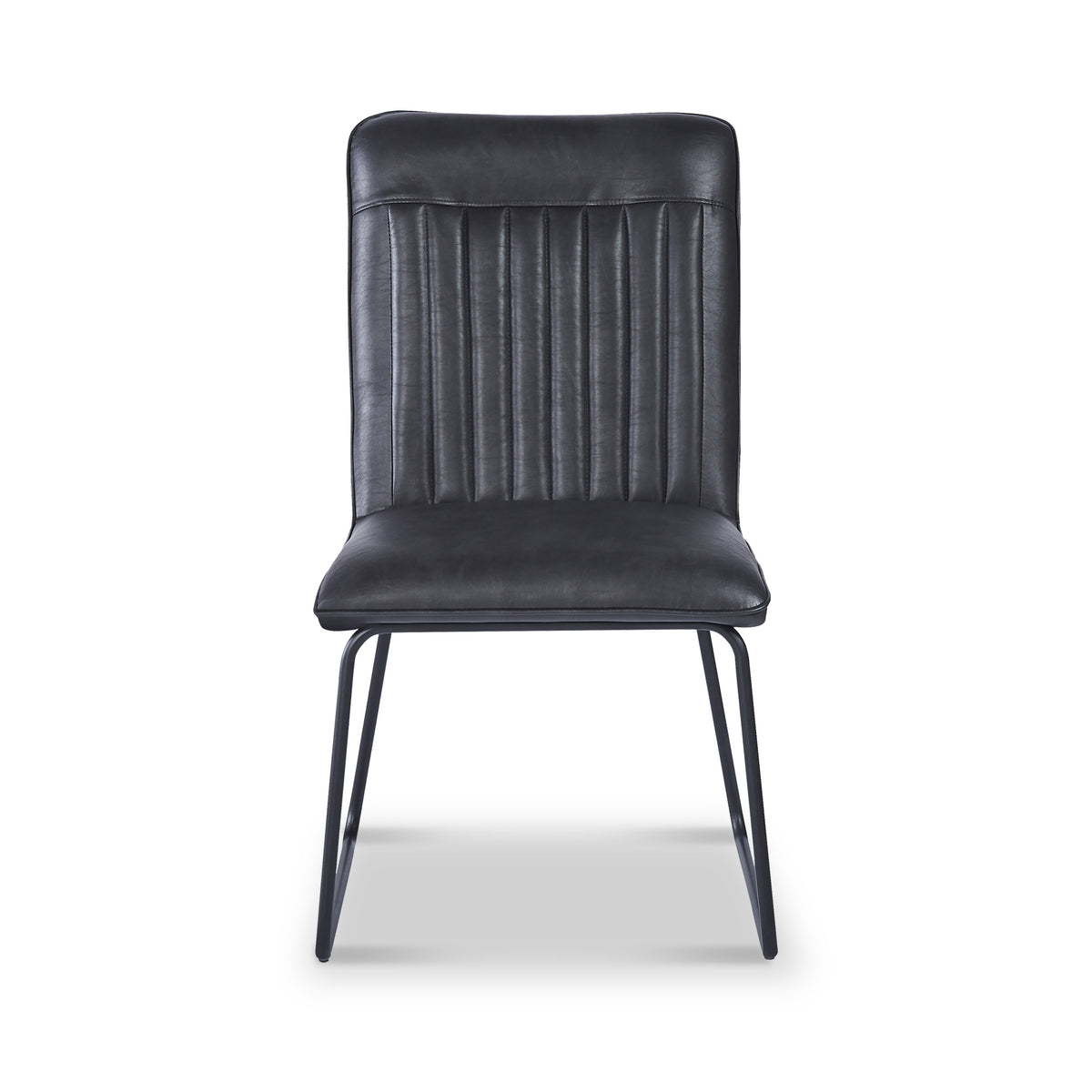 Mawby Faux Leather Dining Chair Black from Roseland Furniture