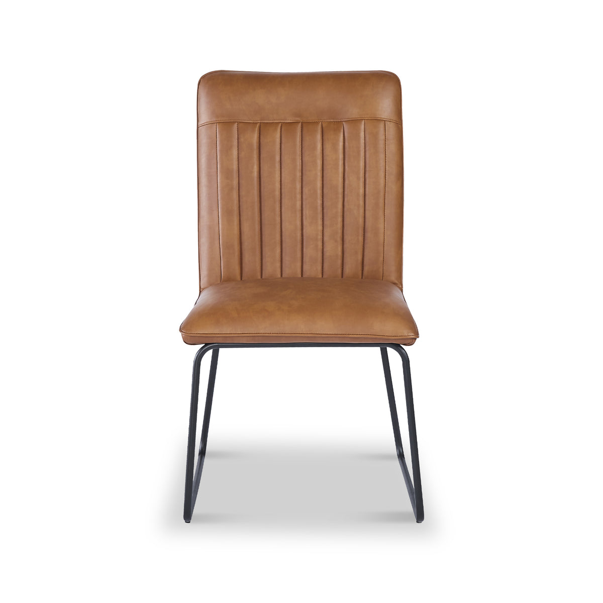 Mawby Faux Leather Dining Chair Brown from Roseland Furniture