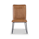 Mawby Faux Leather Dining Chair Brown from Roseland Furniture