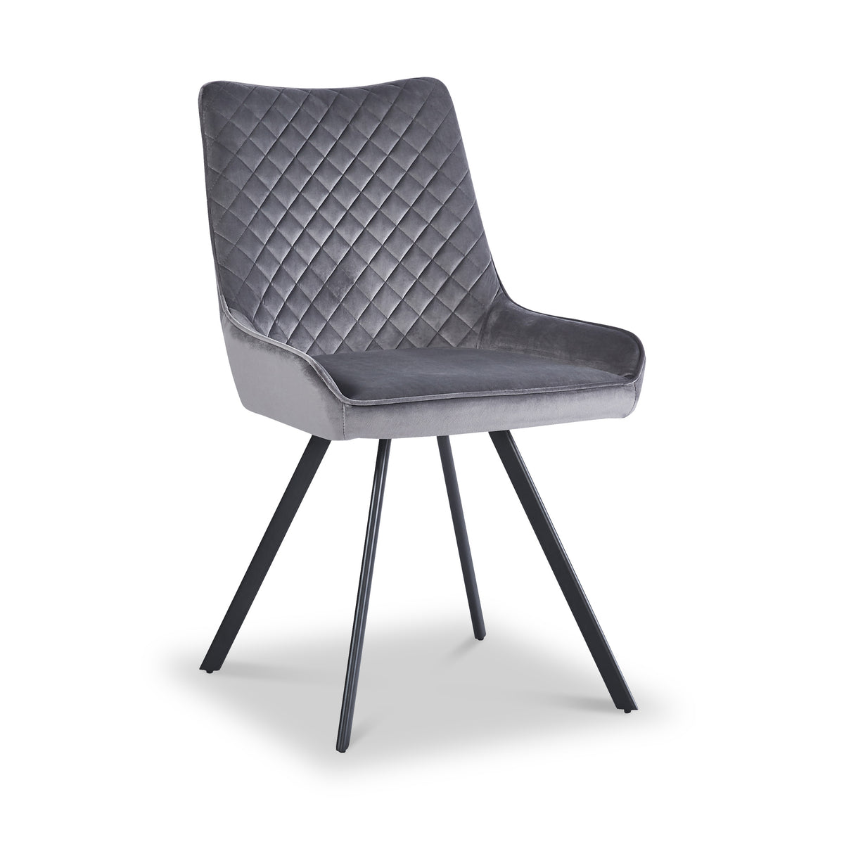 Sharynn Velvet Dining Chair Light Grey from Roseland Furniture