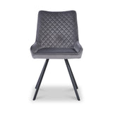 Sharynn Velvet Dining Chair Light Grey from Roseland Furniture