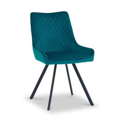 Sharynn Velvet Quilted Dining Chair