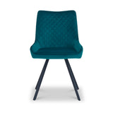 Sharynn Velvet Dining Chair Turquoise from Roseland Furniture