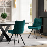 Sharynn Velvet Dining Chair Turquoise from Roseland Furniture