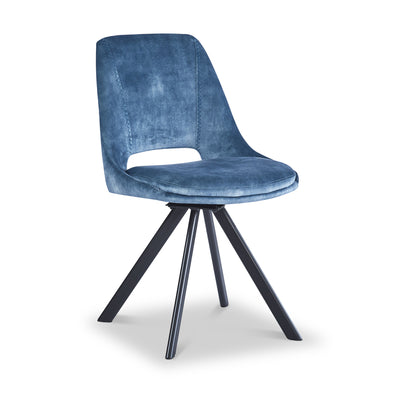 Malvern Velvet Swivel Dining Chair