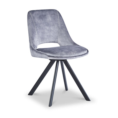 Malvern Velvet Swivel Dining Chair